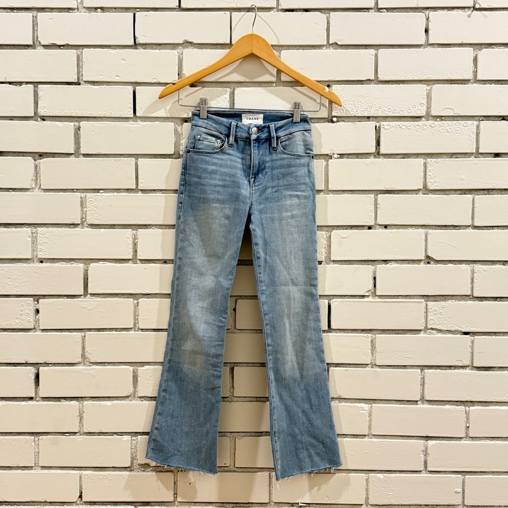 Frame Denim Light Blue Flare Jeans